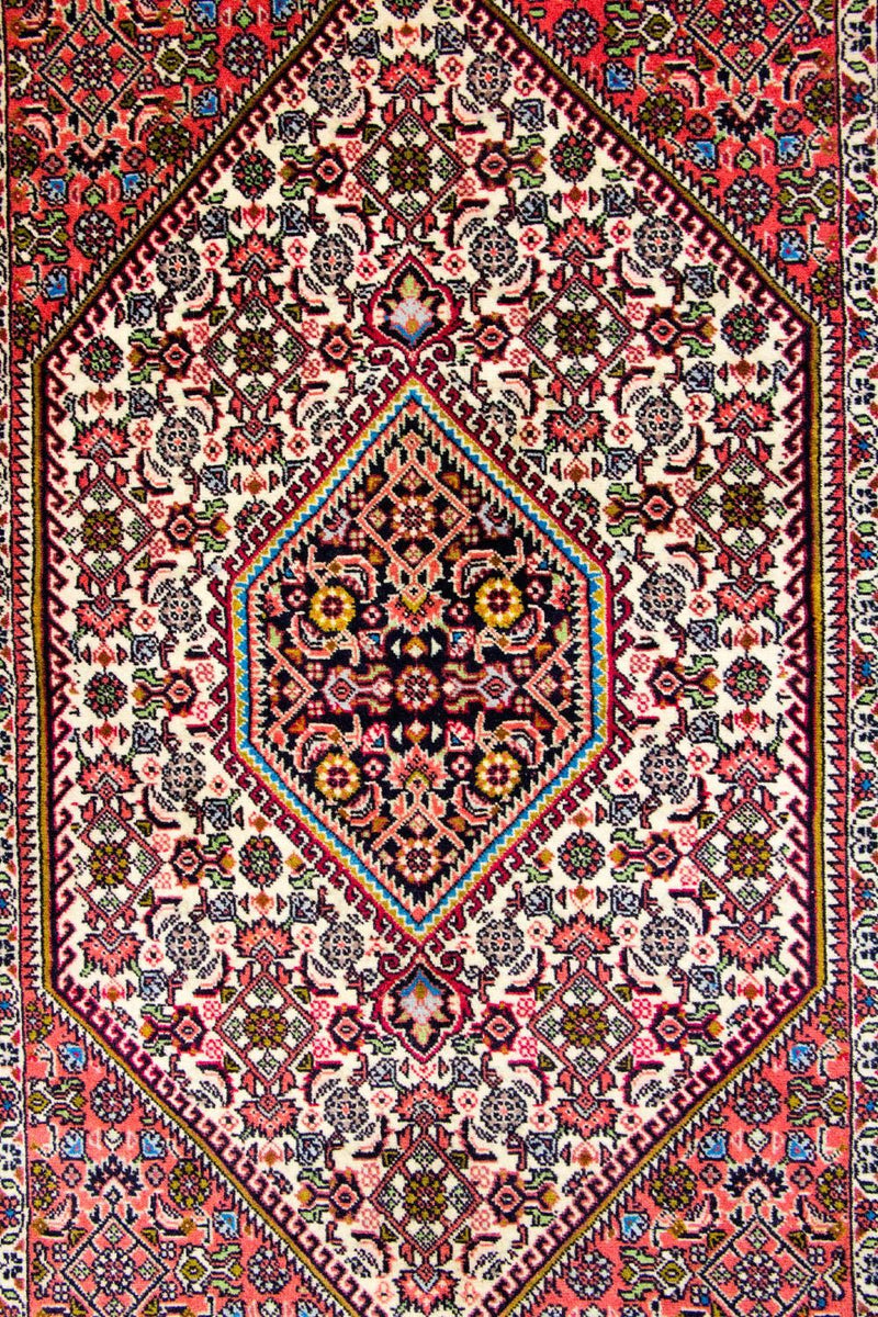 Persisk teppe - Bijar - 140 x 88 cm - rød