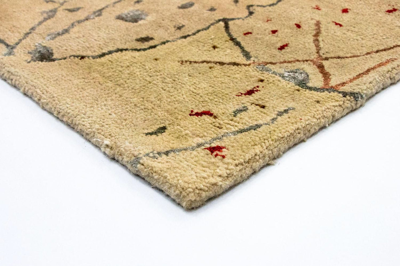 Designer teppe - 242 x 155 cm - beige