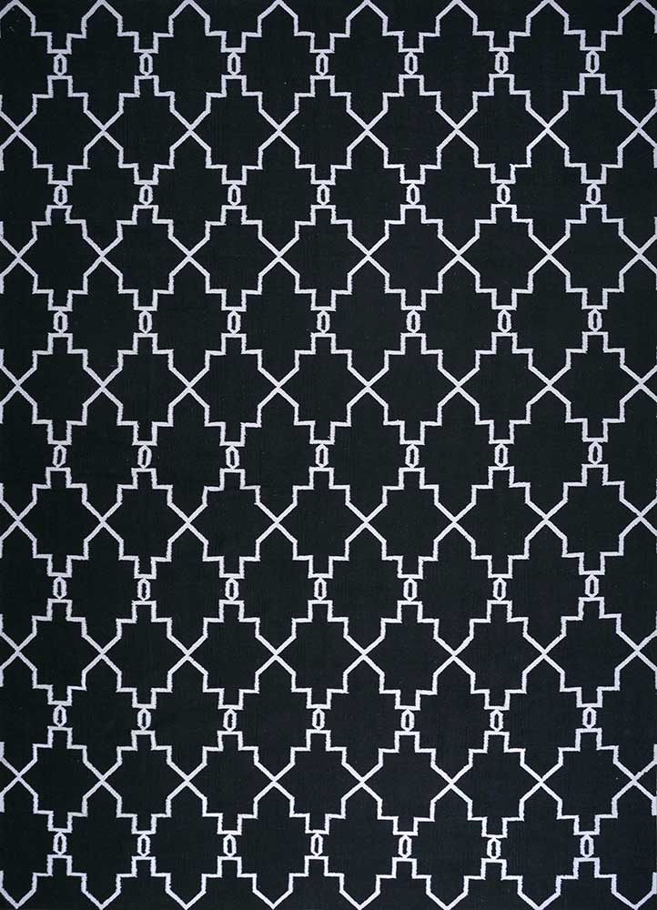 Ullteppe - 375 x 270 cm - svart og hvitt