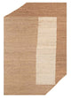 Designer teppe spesiell form  - 270 x 180 cm - mørk beige