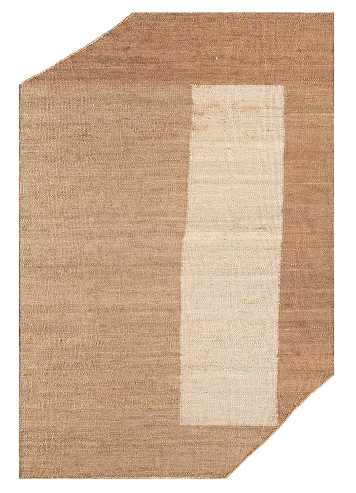 Designer teppe spesiell form  - 270 x 180 cm - mørk beige