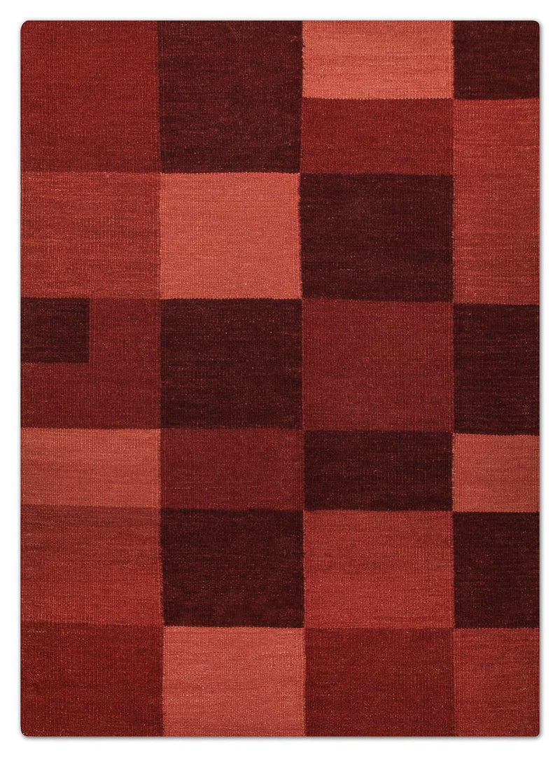 Moderne kilim Teppe 144x202cm - Ullteppe
