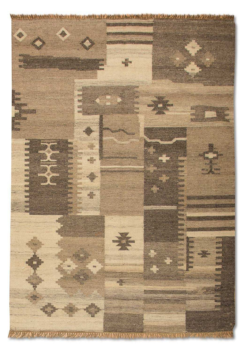 Moderne kilim Teppe 200x140cm - Ullteppe