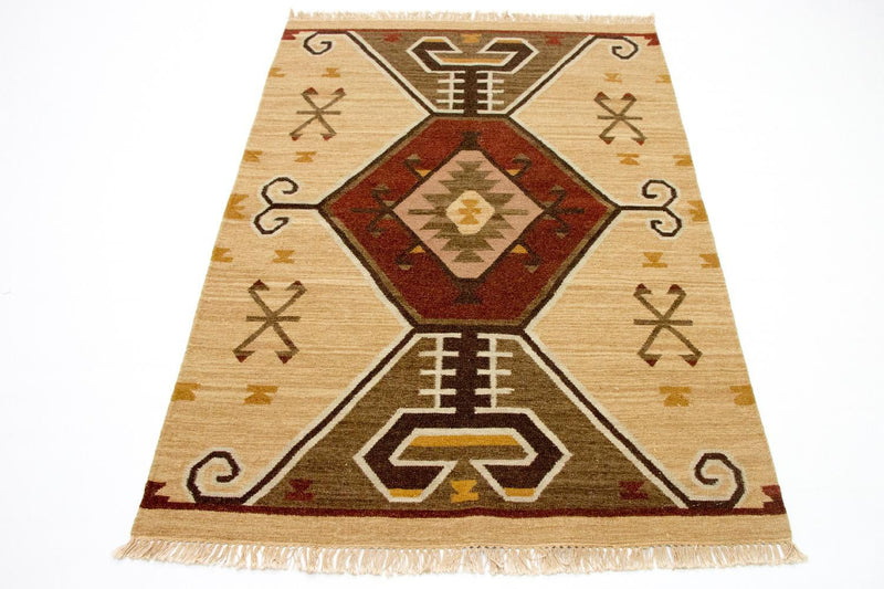 Moderne kilim Teppe 187x126cm - Ullteppe