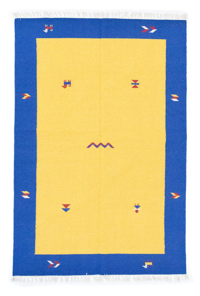 Moderne kilim Teppe 140x200cm - Ullteppe