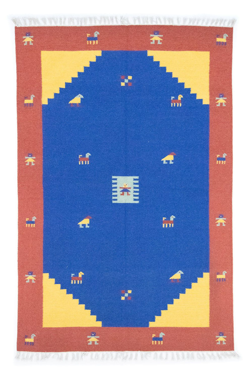 Moderne kilim Teppe 200x140cm - Ullteppe
