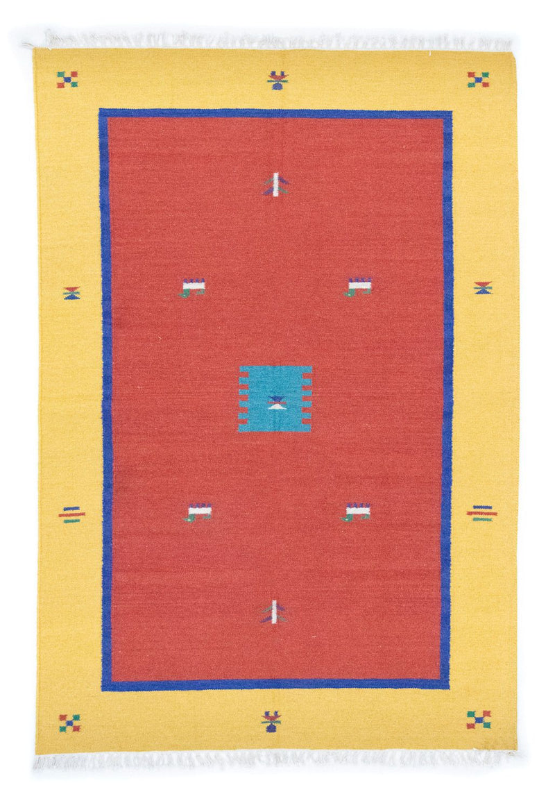 Moderne kilim Teppe 200x140cm - Ullteppe
