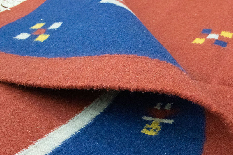 Moderne kilim Teppe 200x140cm - Ullteppe