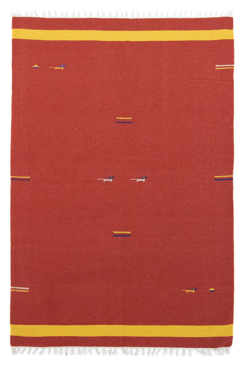 Moderne kilim Teppe 200x140cm - Ullteppe