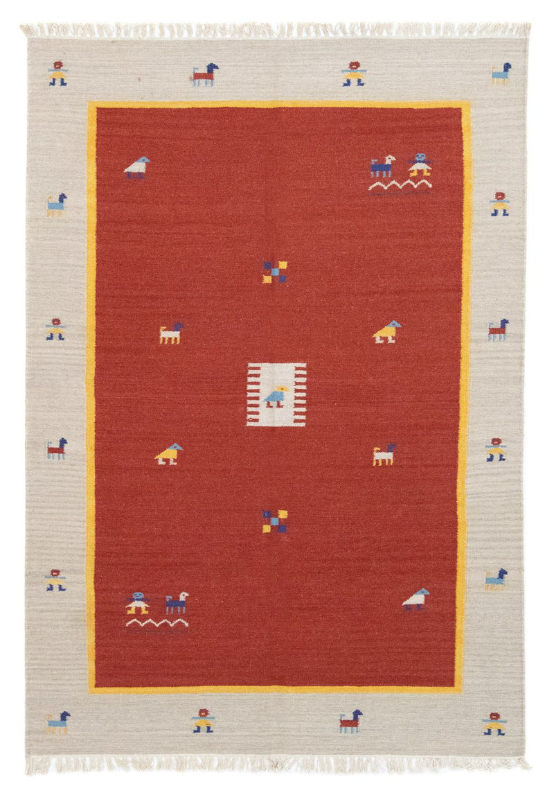 Moderne kilim Teppe 200x140cm - Ullteppe
