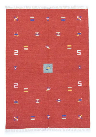 Moderne kilim Teppe 140x200cm - Ullteppe