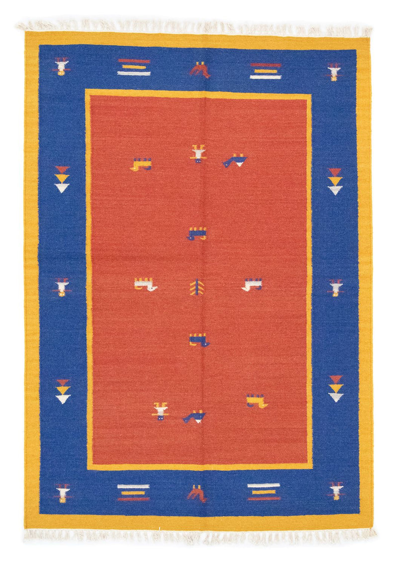 Moderne kilim Teppe 200x140cm - Ullteppe