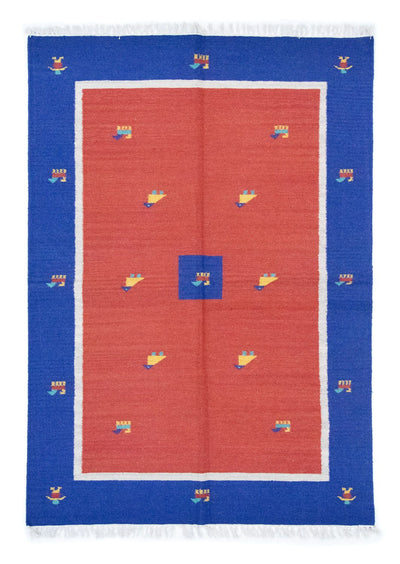 Moderne kilim Teppe 140x200cm - Ullteppe