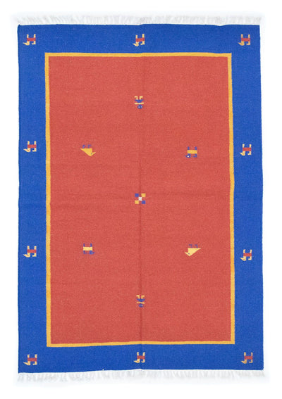Moderne kilim Teppe 140x200cm - Ullteppe