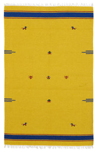 Kelim teppe - Trendy - 180 x 120 cm - gul – product image