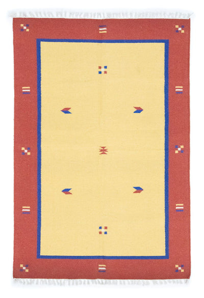 Moderne kilim Teppe 140x200cm - Ullteppe