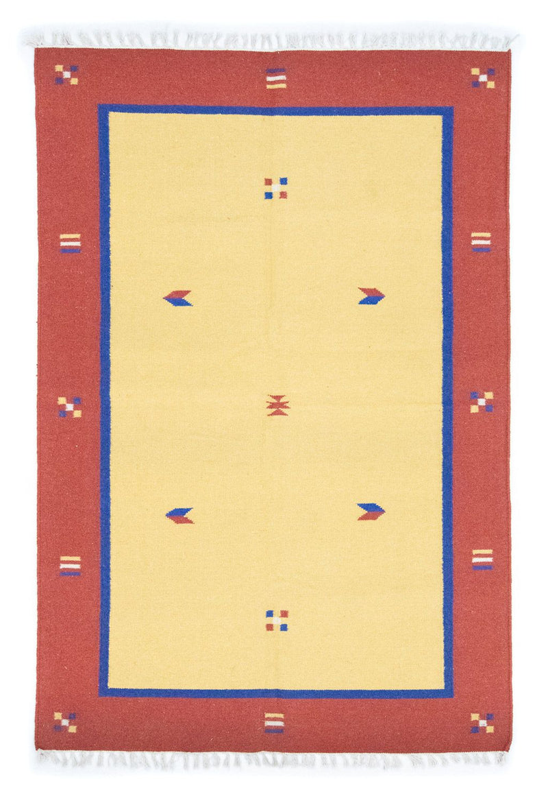 Moderne kilim Teppe 200x140cm - Ullteppe
