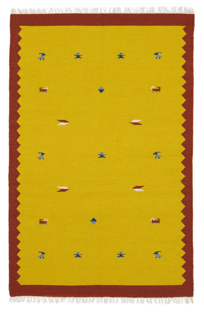 Moderne kilim Teppe 180x120cm - Ullteppe