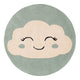 Kinderteppich Wolke rund