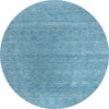 Gabbeh Loom Teppe Uni - Ullteppe - Rundt / Lyseblå / 150 x 150 cm Rundt