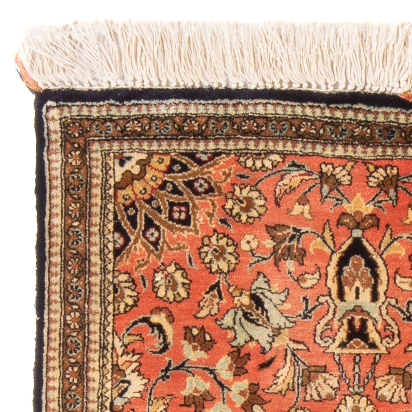 Qom silke Teppe 80x60cm - Persisk teppe