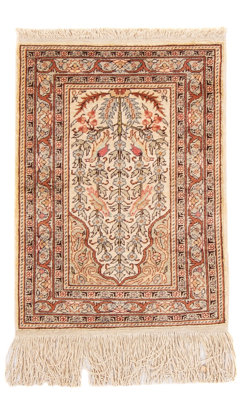 Orientalsk teppe - Hereke - 58 x 39 cm - beige