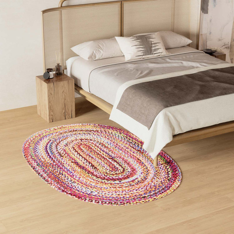 Juteteppe Teppe Indigo Stripy