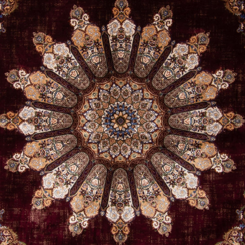 Persisk teppe - Ghom - 230 x 150 cm - vinrød