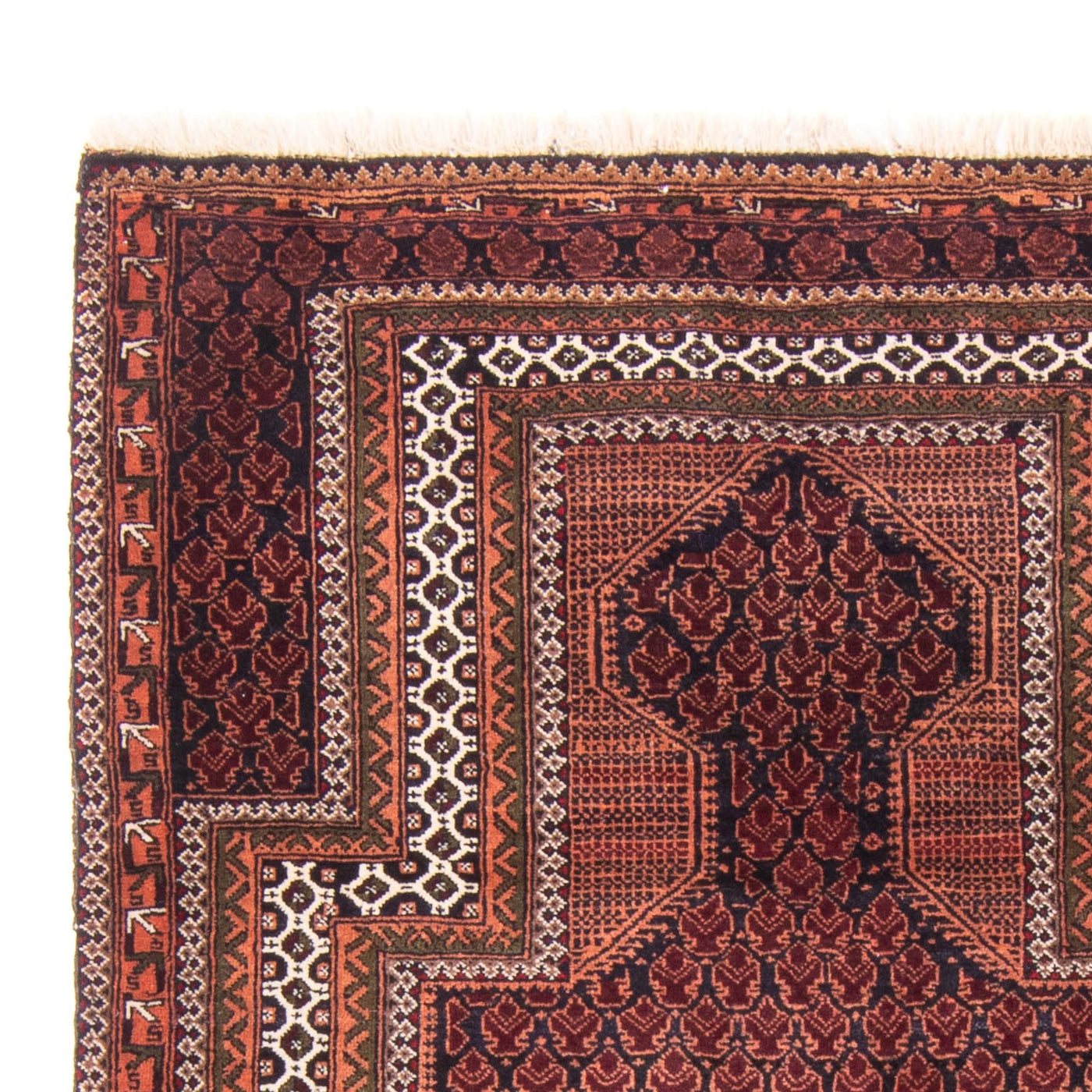 Belutsch Teppich - Gebetsteppich - 148 x 90 cm - blau