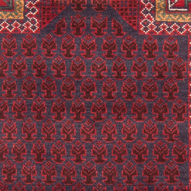 Balutsj-teppe - Bønneteppe - 141 x 80 cm - mørkeblå