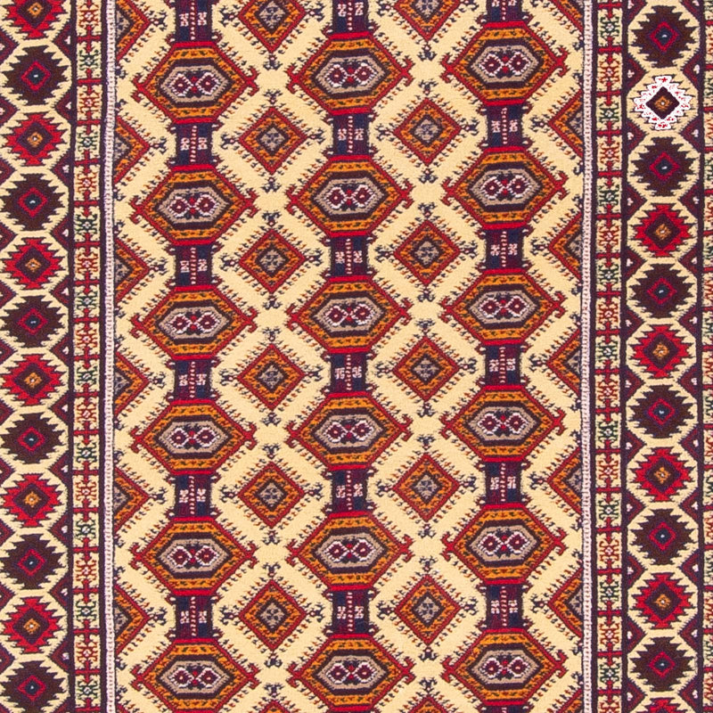 Løper Afghansk teppe - 390 x 90 cm - beige