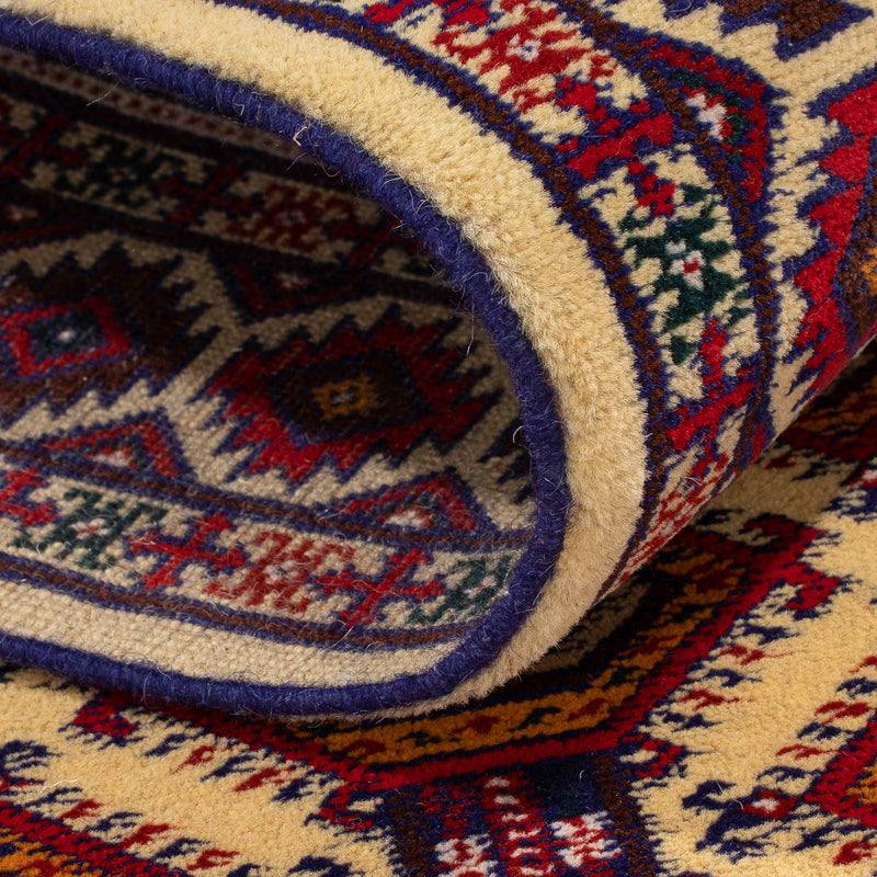 Løper Afghansk teppe - 390 x 90 cm - beige