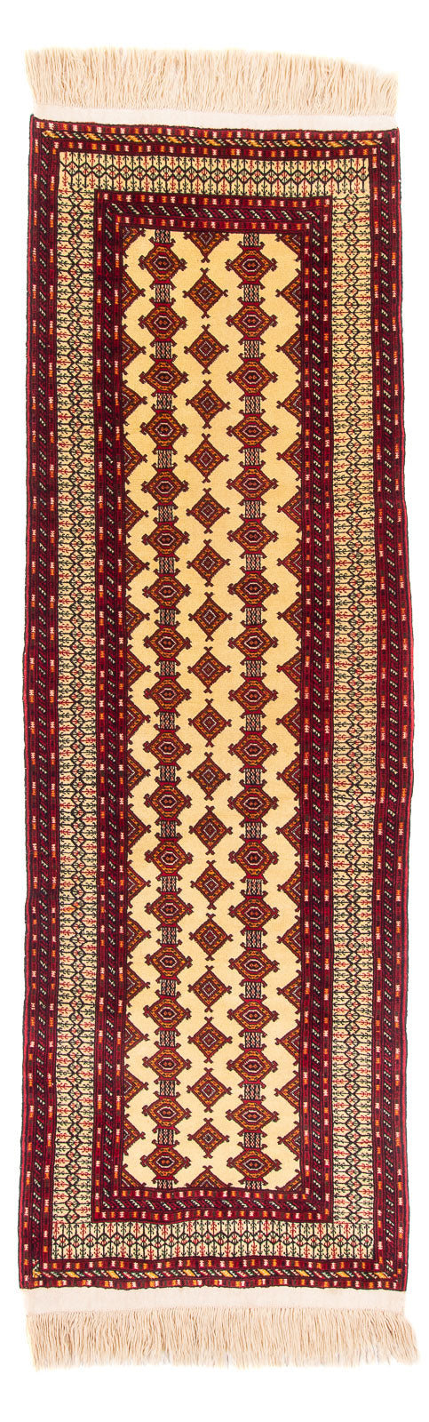 Løper Turkaman teppe - 305 x 85 cm - beige