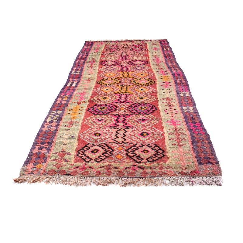 Antikk kilim Teppe 374x129cm