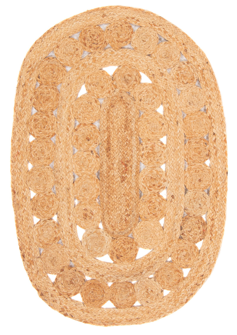 Juteteppe Teppe 91x61cm - Ullteppe