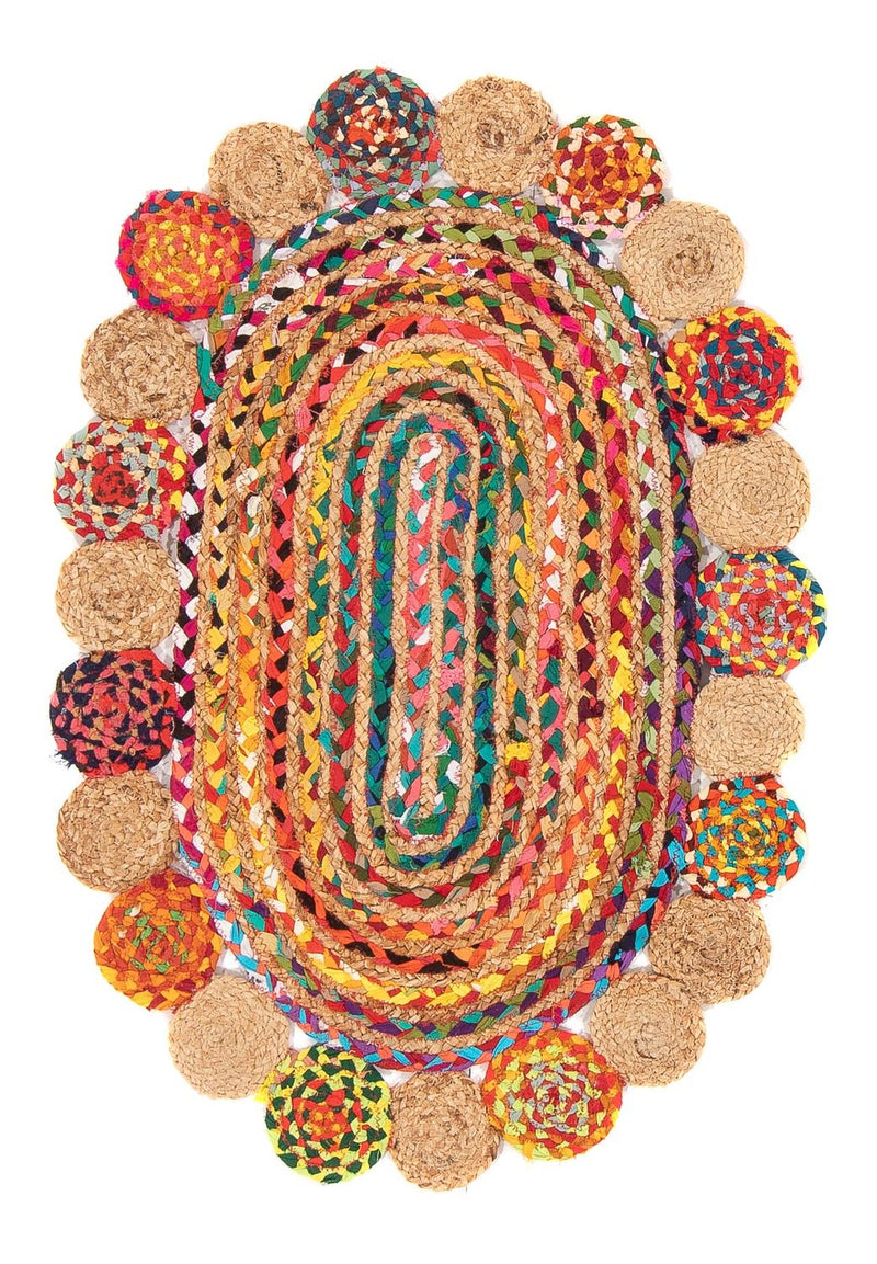 Juteteppe Teppe 91x61cm - Ullteppe