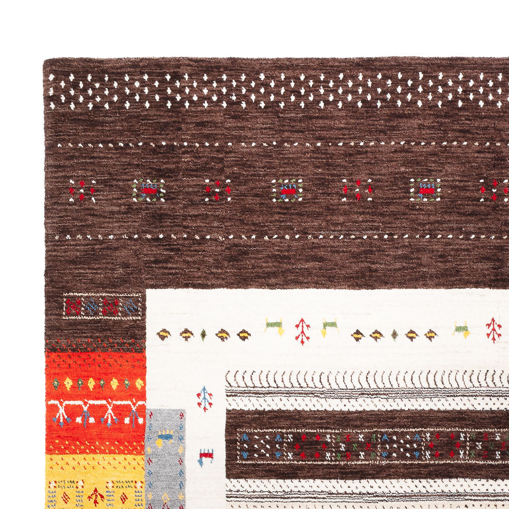 Gabbeh teppe - Loribaft Softy - 240 x 170 cm - flerfarget