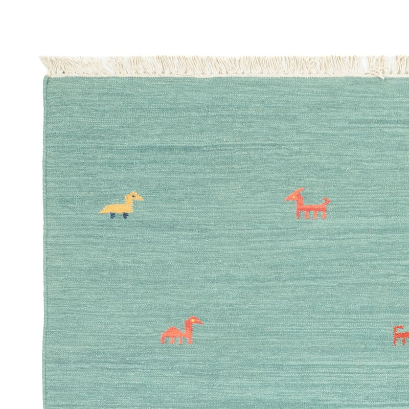 Kelim teppe - Trendy - 240 x 160 cm - turkis