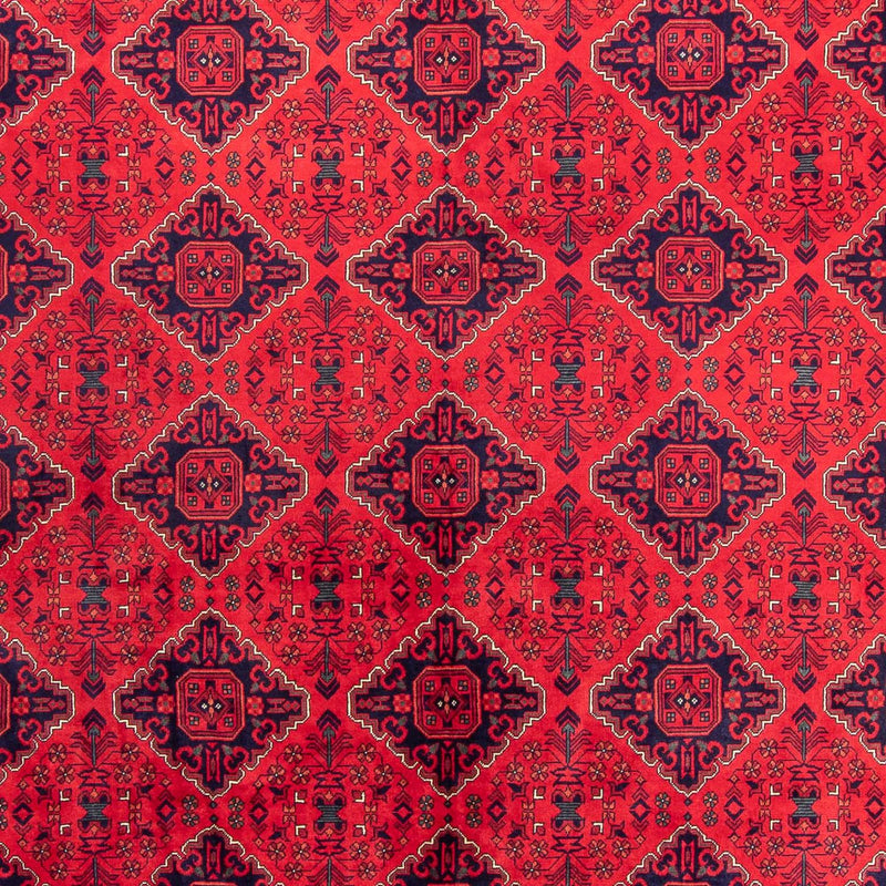Afghansk teppe - 414 x 292 cm - rød