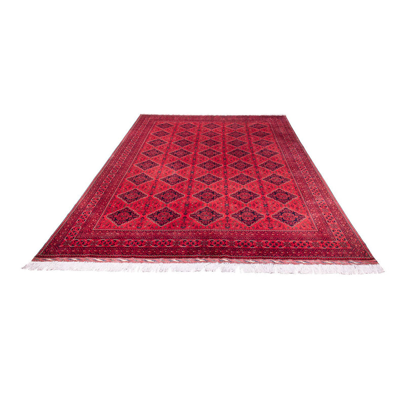 Afghansk teppe - 414 x 292 cm - rød