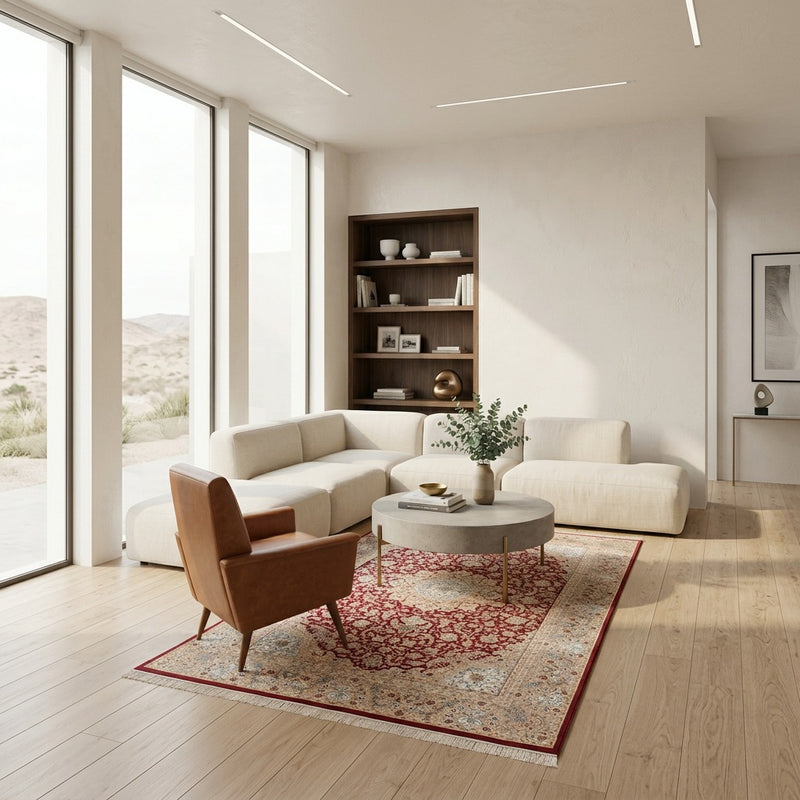 Qom silke Teppe 227x145cm