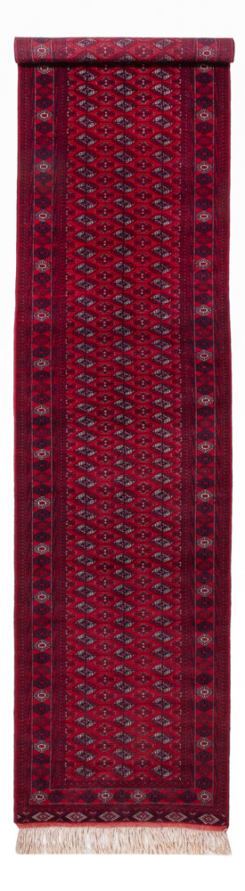 Løper Turkaman teppe - 396 x 87 cm - rød