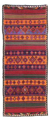 Løper Kelimteppe - Gammelt - 395 x 160 cm - flerfarget – product image