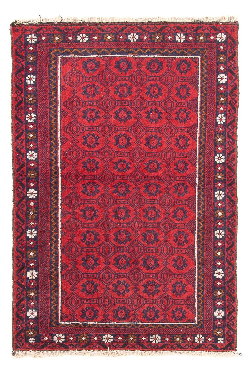 Balutsj-teppe - 122 x 79 cm - rød