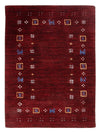 Loribaft Loom Teppe - Ullteppe - Rektangulær / Mørk rød / 60 x 90 cm Rektangulær