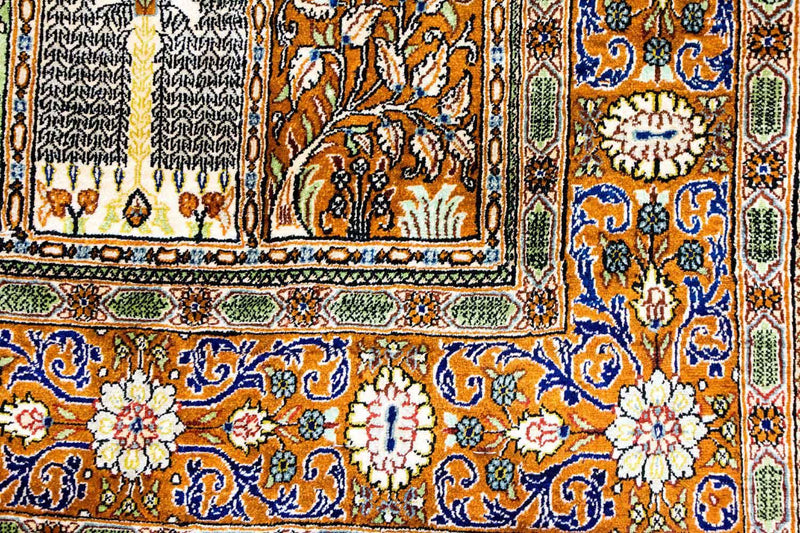 Qom silke Teppe 152x101cm - Persisk teppe