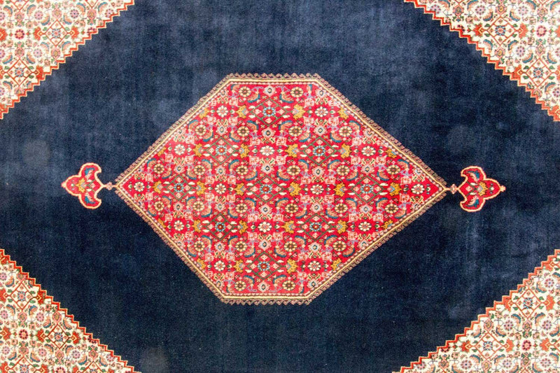 Persisk teppe - Bijar - Royal - 315 x 223 cm - mørkeblå