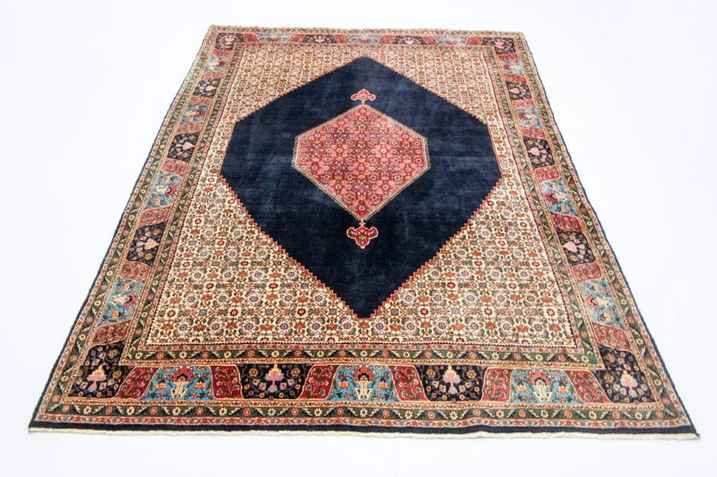 Persisk teppe - Bijar - Royal - 315 x 223 cm - mørkeblå