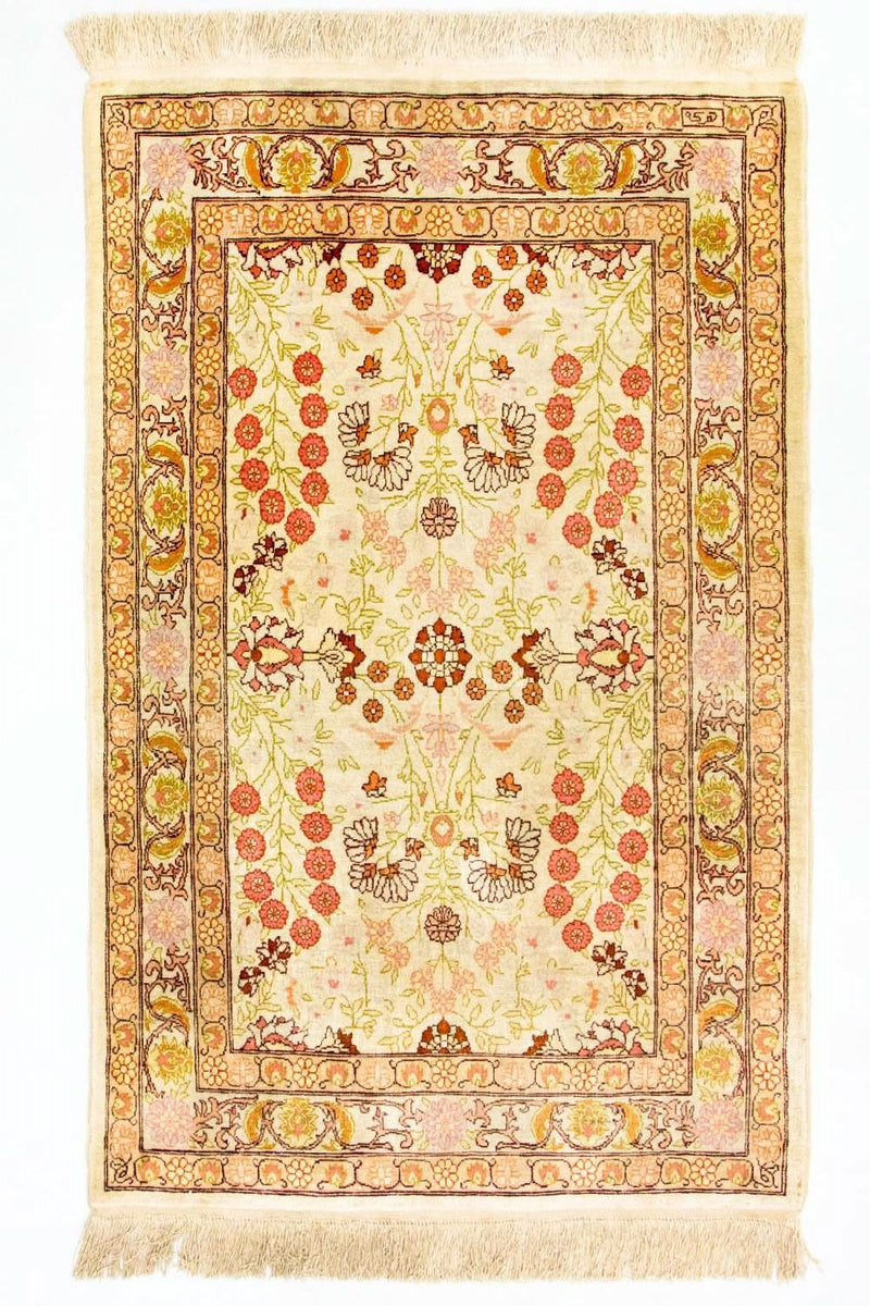 Hereke silke Teppe 100x64cm - Orientalsk teppe
