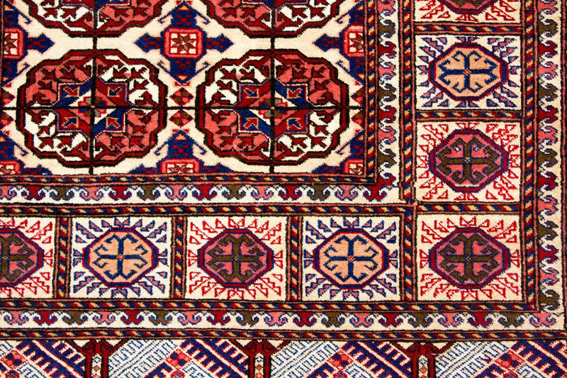 Løper Silketeppe - afghansk silke - 284 x 82 cm - rød